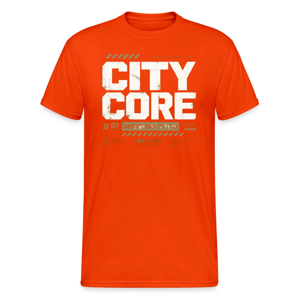 Männer Gildan Heavy T-Shirt - kräftig Orange