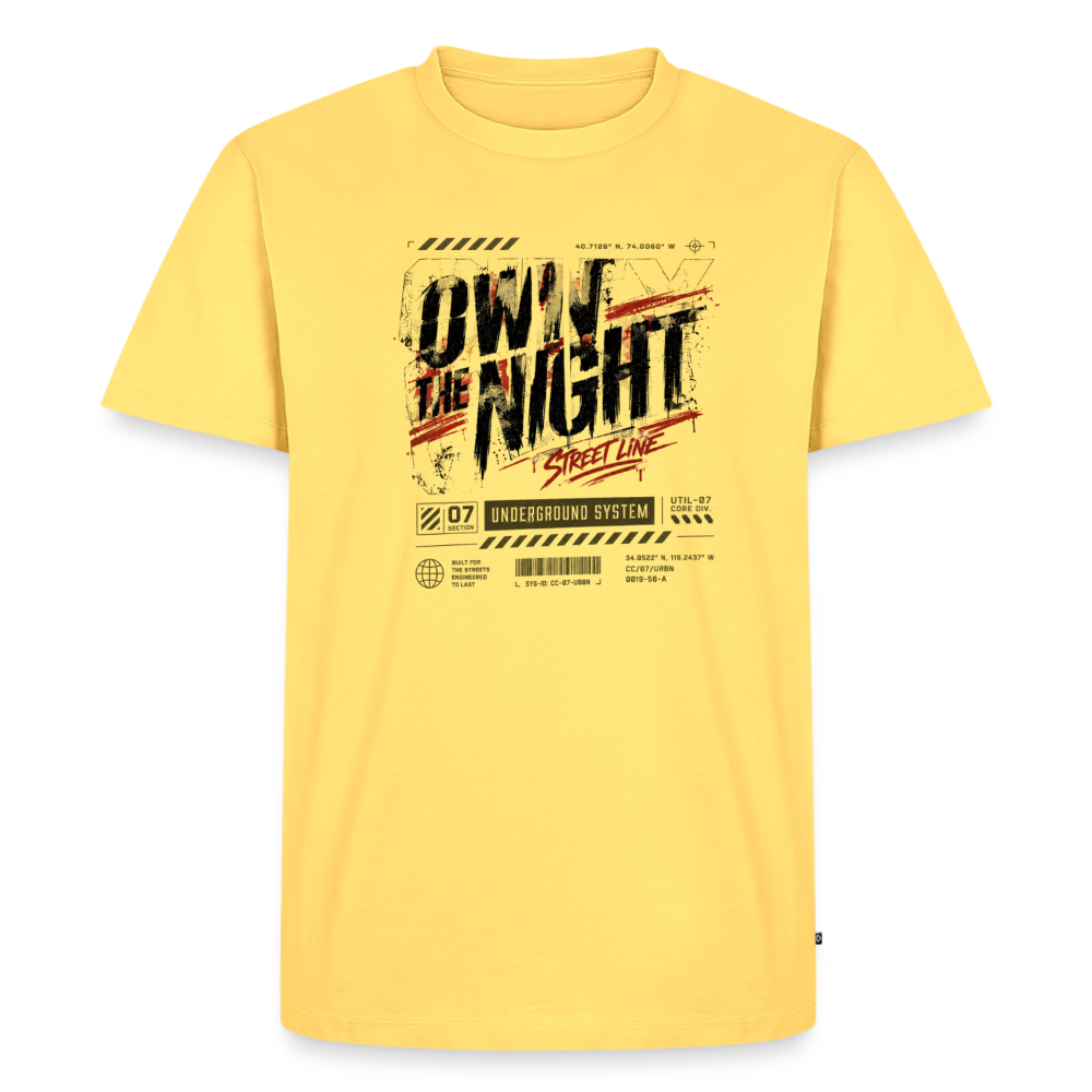 Herren Premium T-Shirt - Pastellgelb