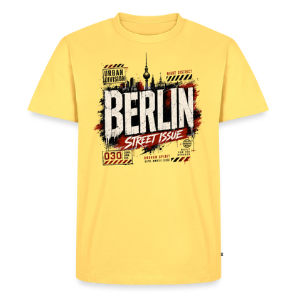 Männer Premium T-Shirt - Pastellgelb