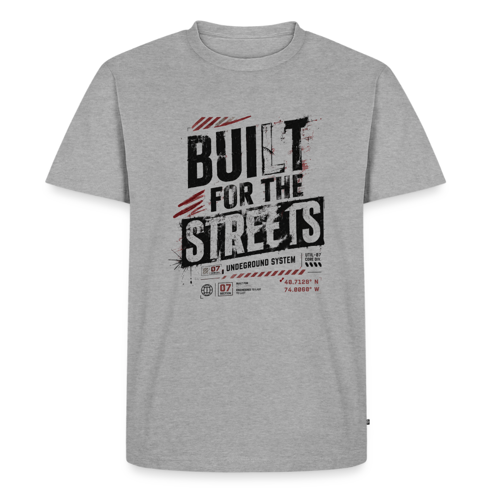 Männer Premium T-Shirt - Grau meliert