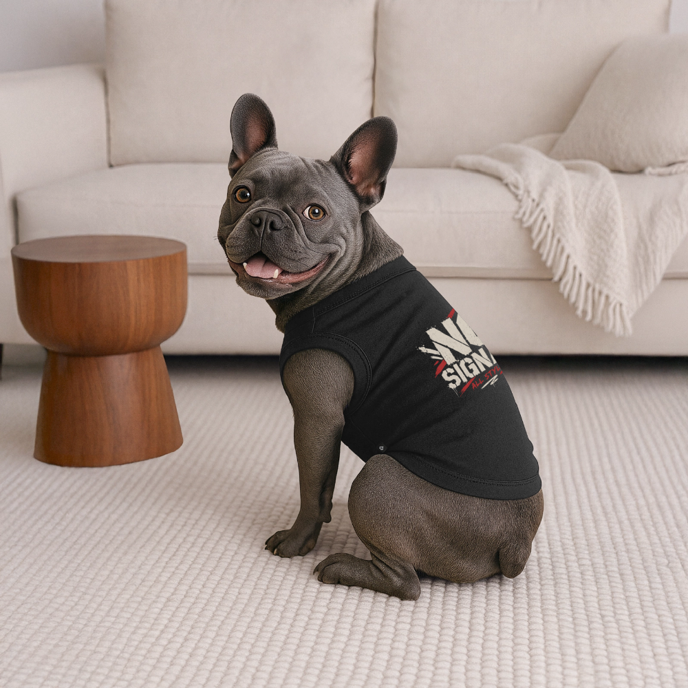 Premium Organic Hunde-T-Shirt - Schwarz