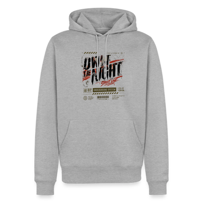Männer Premium Hoodie - Grau meliert