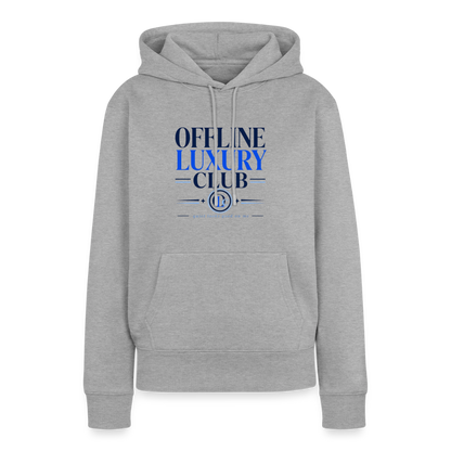 Frauen Premium Hoodie - Grau meliert