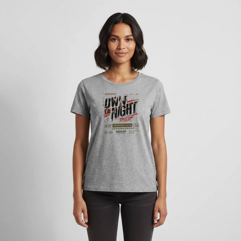 Damen Premium T-Shirt - Grau meliert