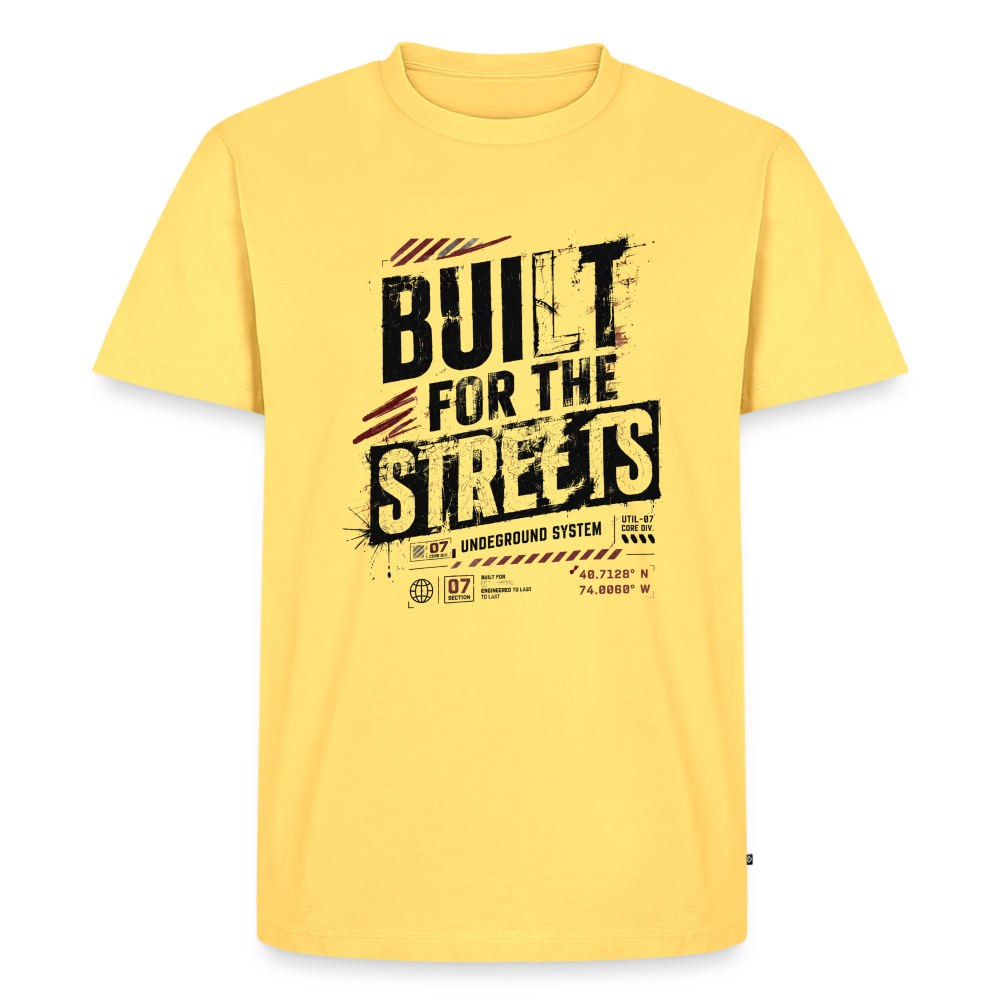 Männer Premium T-Shirt - Pastellgelb