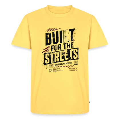 Männer Premium T-Shirt - Pastellgelb