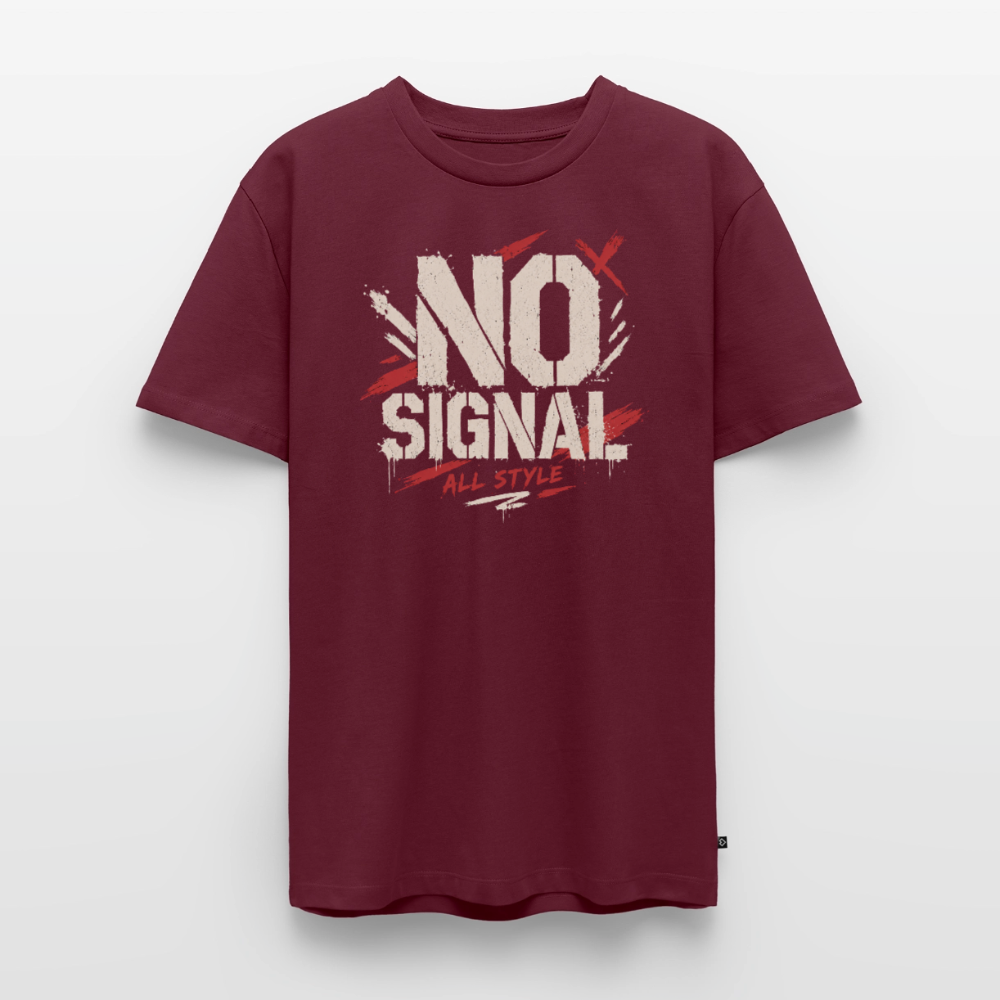 Männer Premium T-Shirt - Burgunderrot